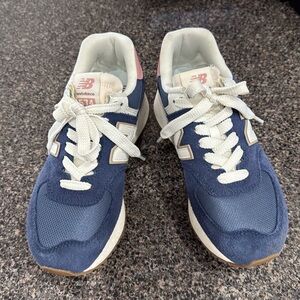 New balance retro blue and pink 574.  Size 7.5